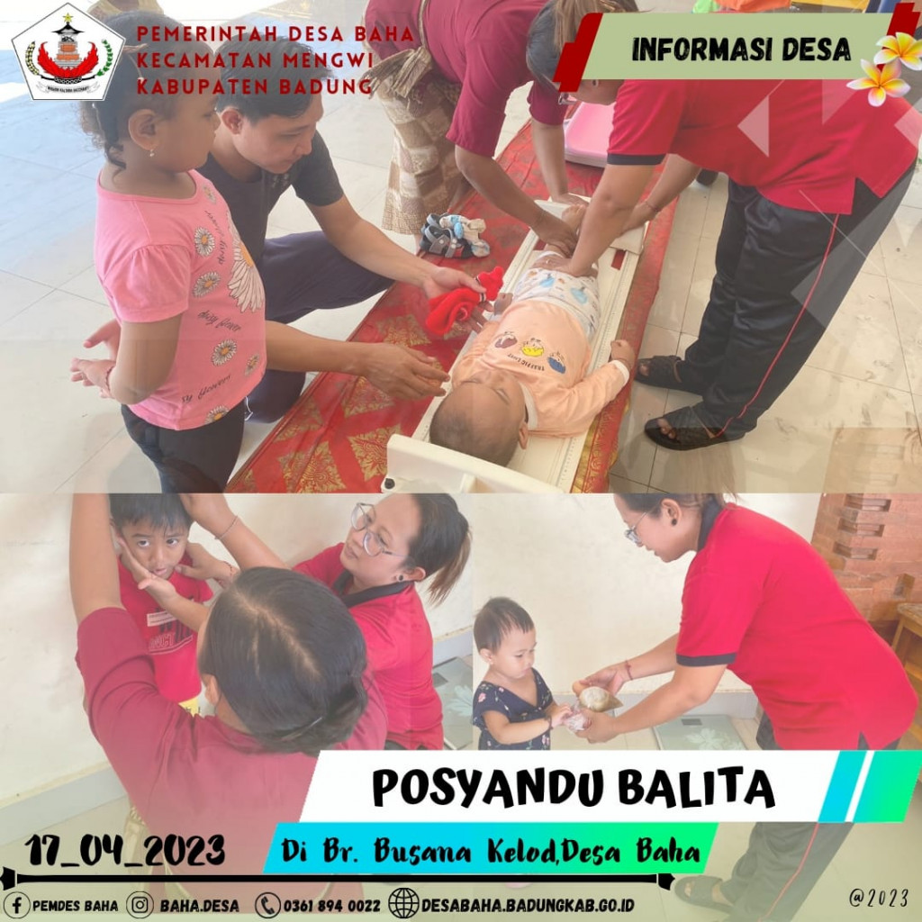 Posyandu Balita Br. Busana Kelod April 2023